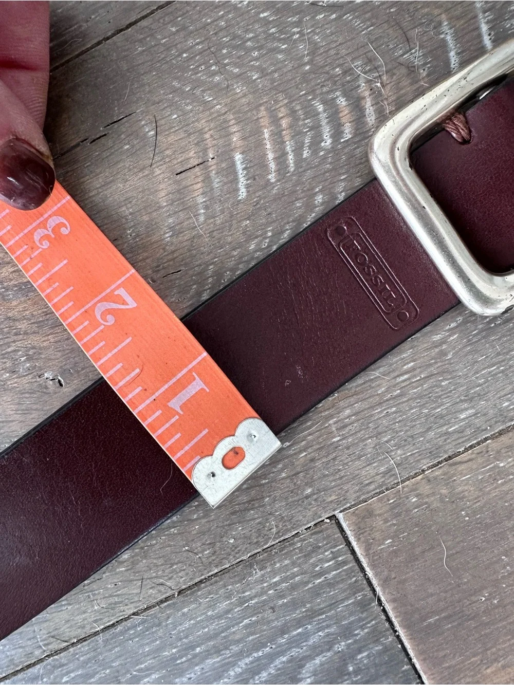 FOSSIL LEATHER BROWN BELT SMALL